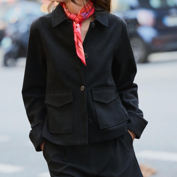 Zara Women Faux Suede Jacket (M)NWT - Picture 6 of 6